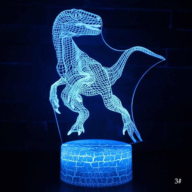 Dinosaur Series 3D Illusion Lamp