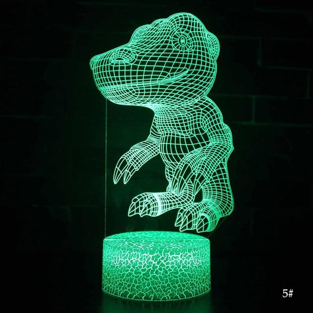 Dinosaur Series 3D Illusion Lamp