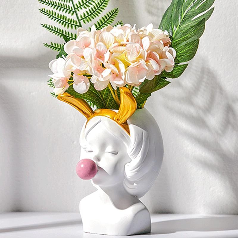 Bubblegum Girl Vase