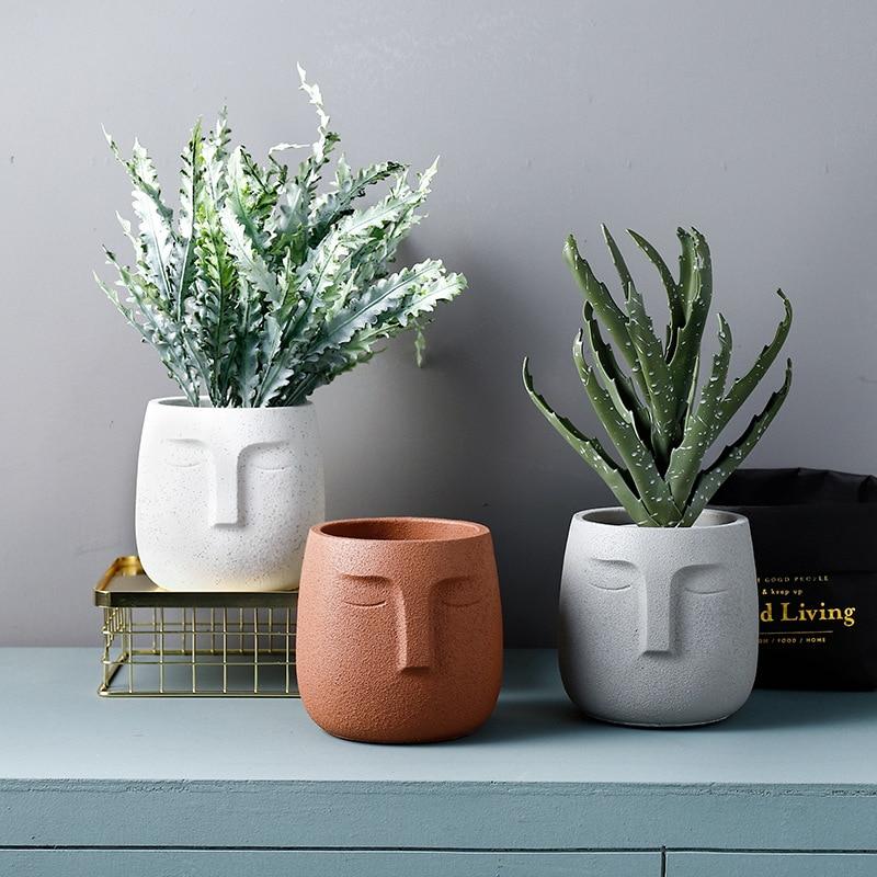 Quirky Face Plant Pot