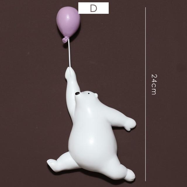 Ballon fliegender Eisbär