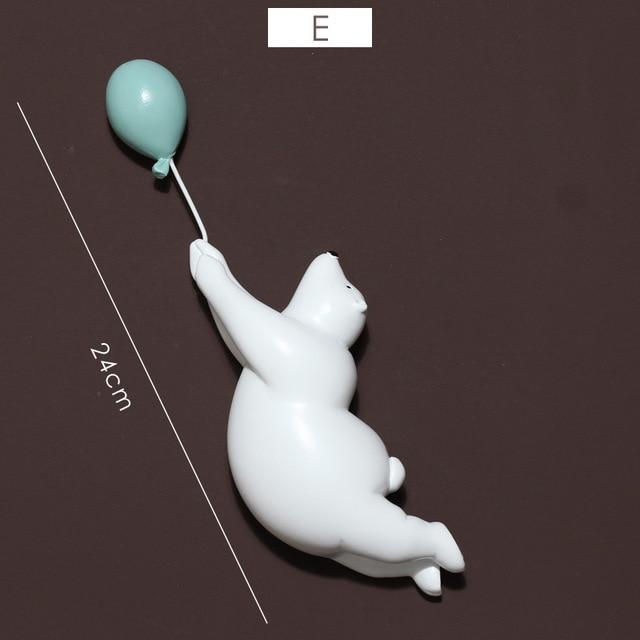 Balloon Flying Polar Bear