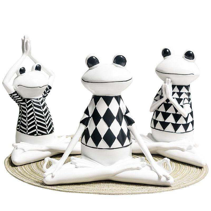 White Yoga/Meditation Frog