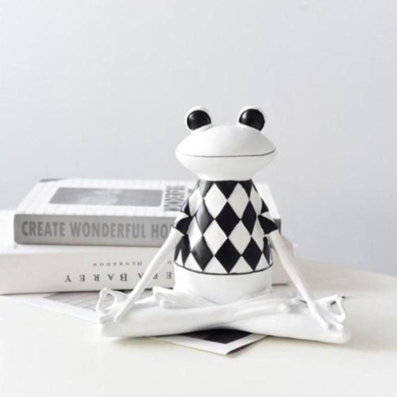 White Yoga/Meditation Frog