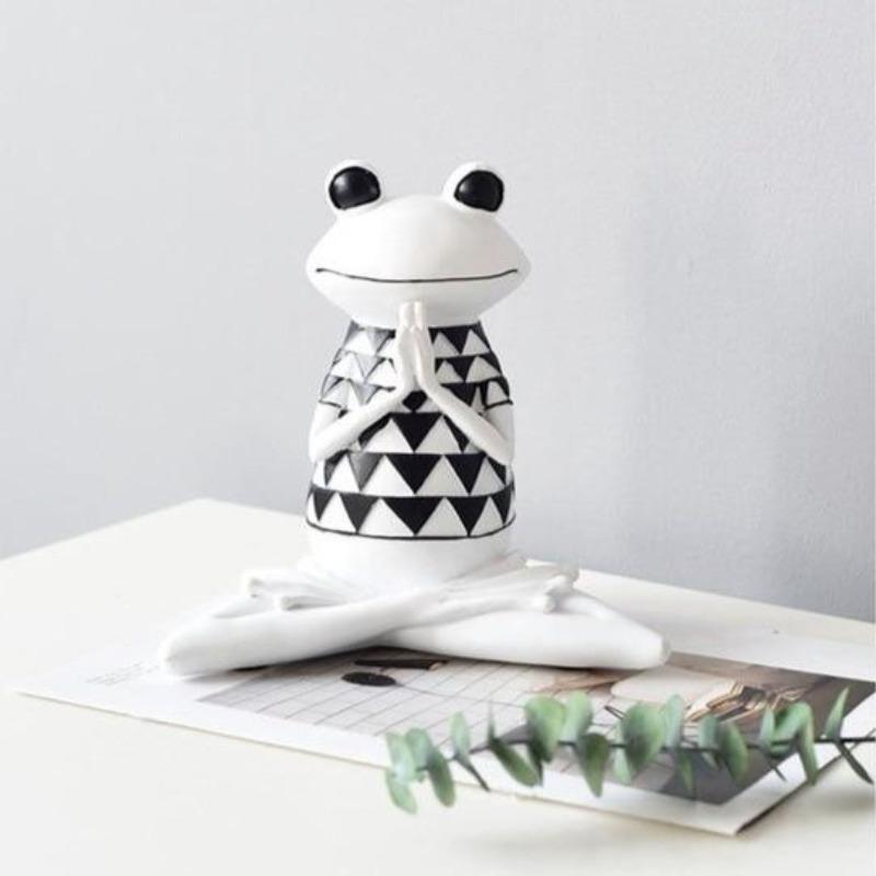 White Yoga/Meditation Frog