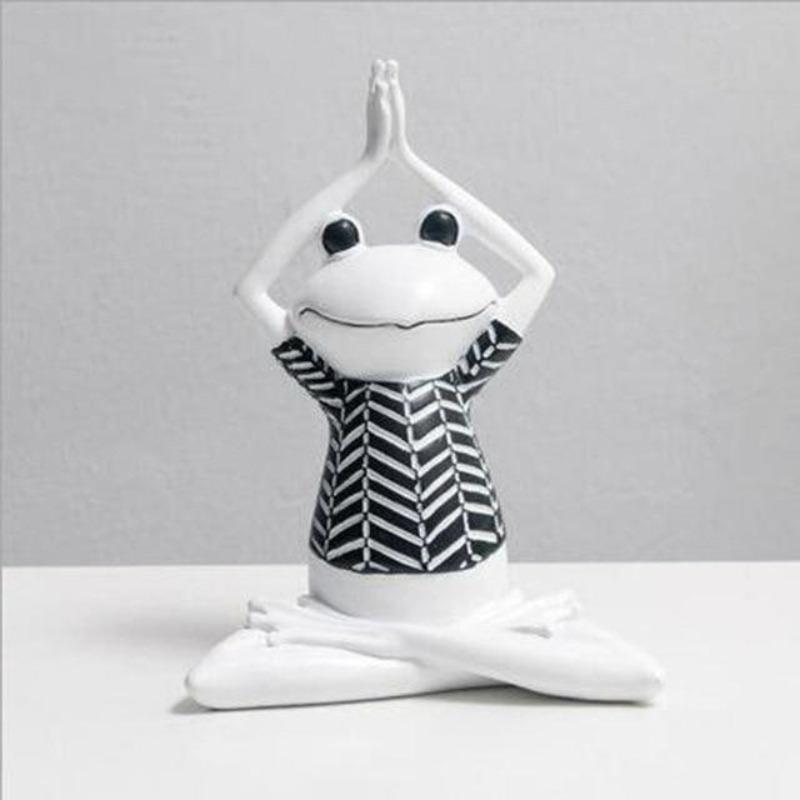 White Yoga/Meditation Frog