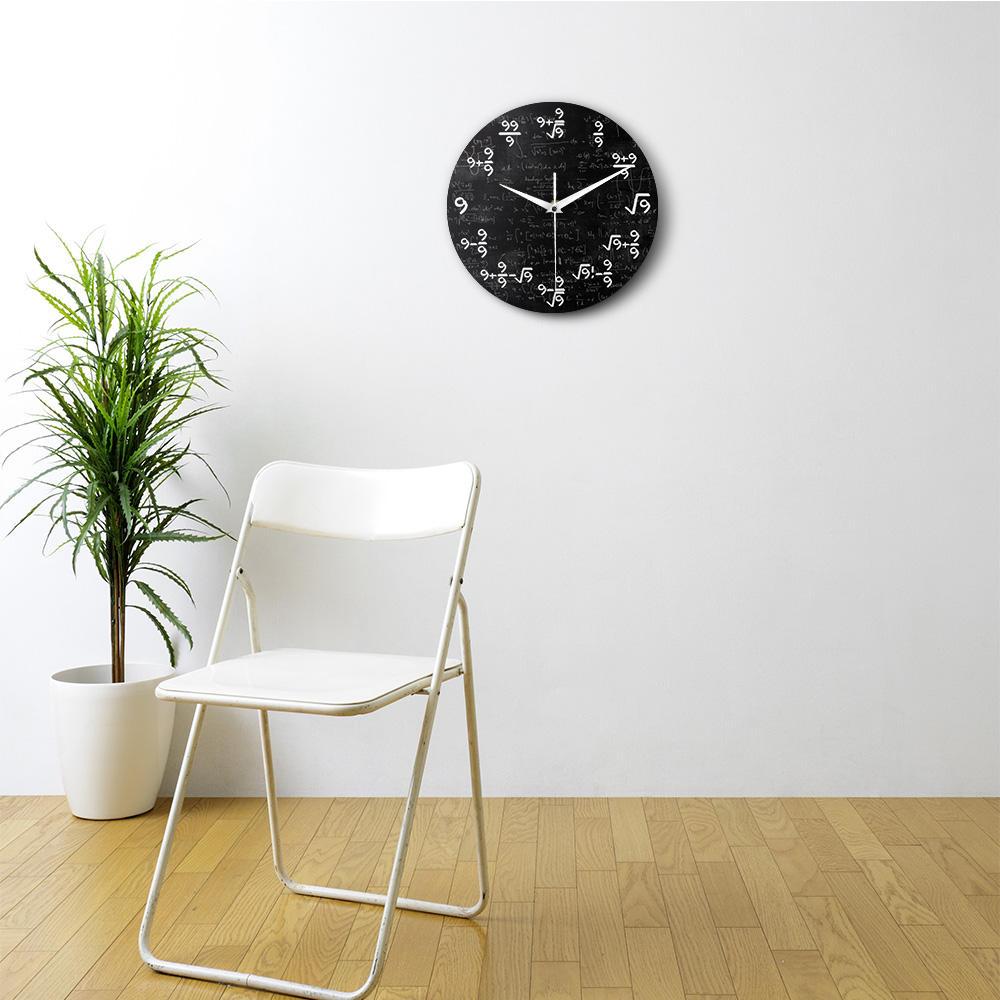 El reloj de pared de matemáticas 9s