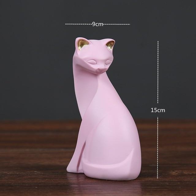 Gatto rosa astratto