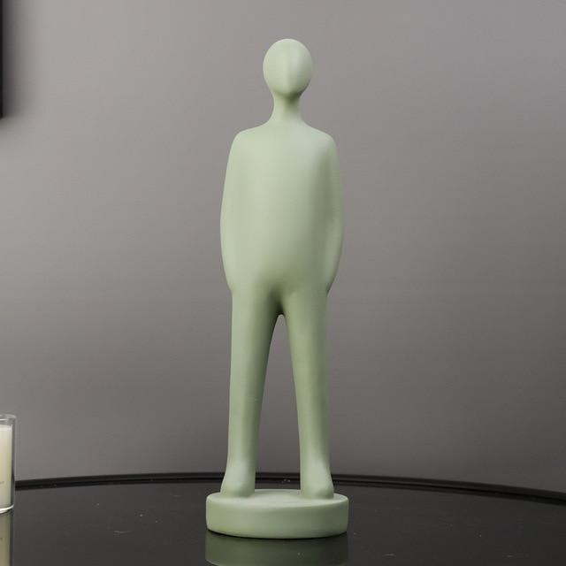 Estatua de personas abstractas