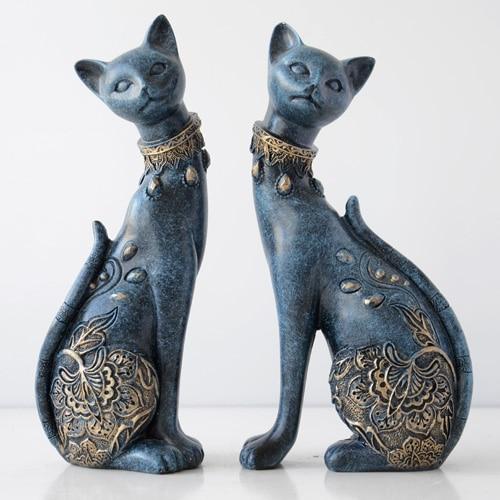 Décoration de sculpture de chat