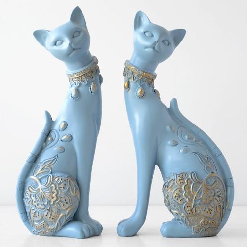 Katze-Skulptur-Dekoration