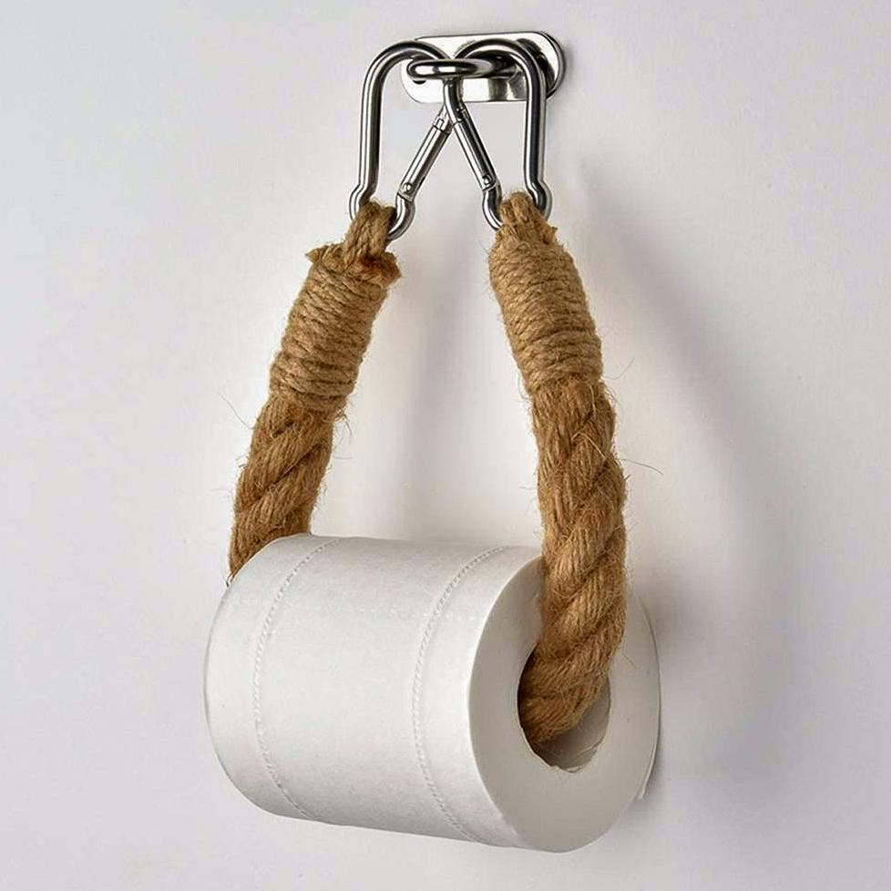 Toilettenpapierhalter aus Seil