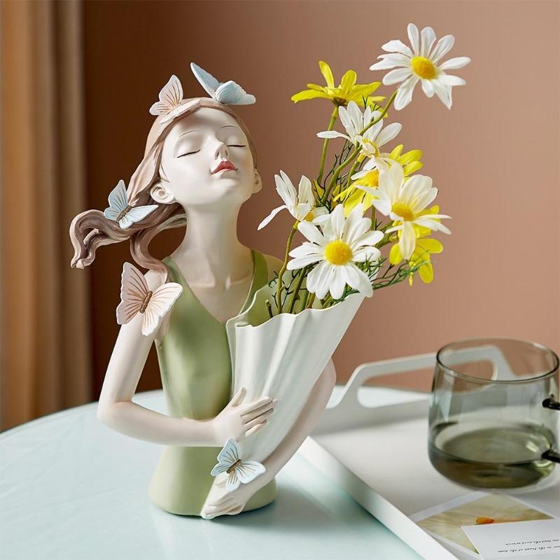 Butterfly Girl Vase