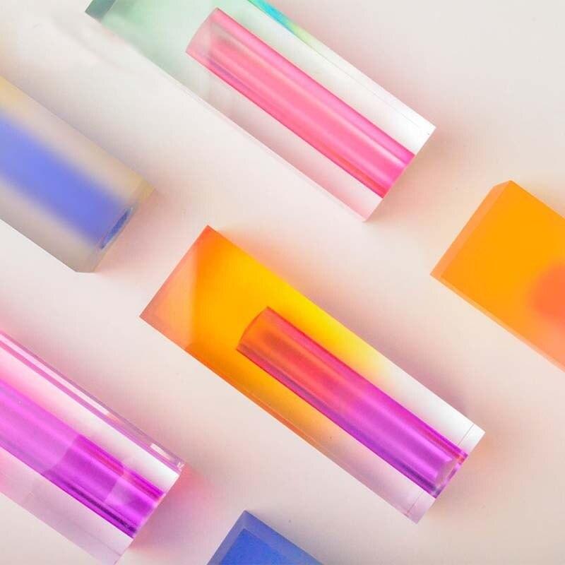 Set di vasi per tubi in acrilico neon (4 pezzi)