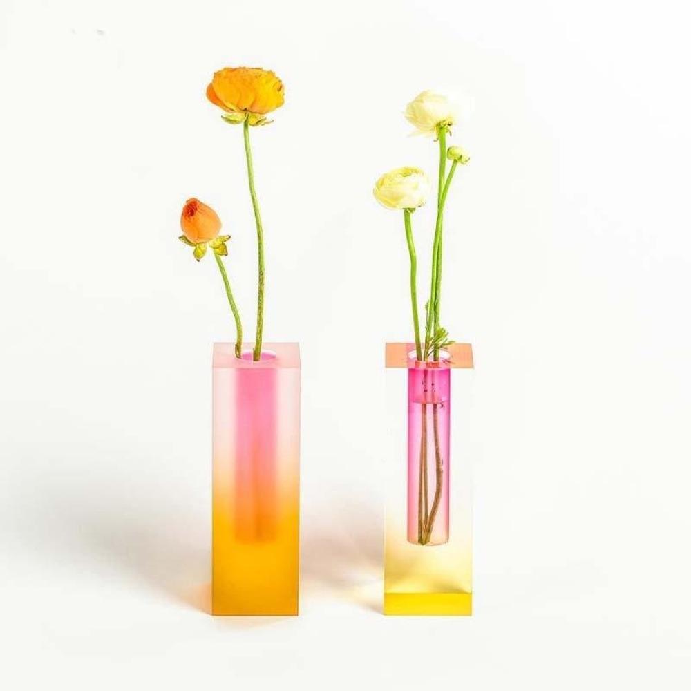 Neon Acrylic Pipe Vase Set (4pcs)