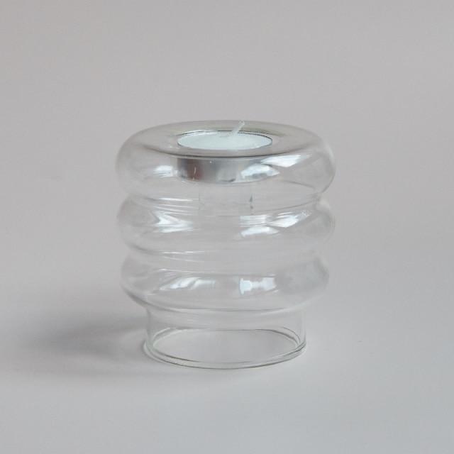 Portavelas de cristal
