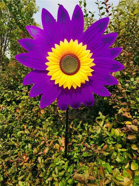 Sonnenblumen-Windmühle