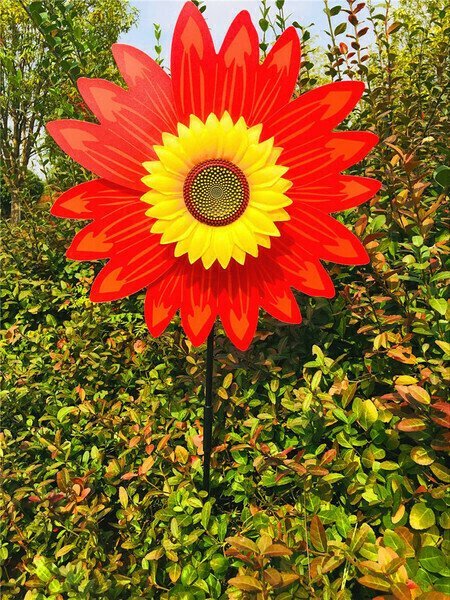 Sonnenblumen-Windmühle