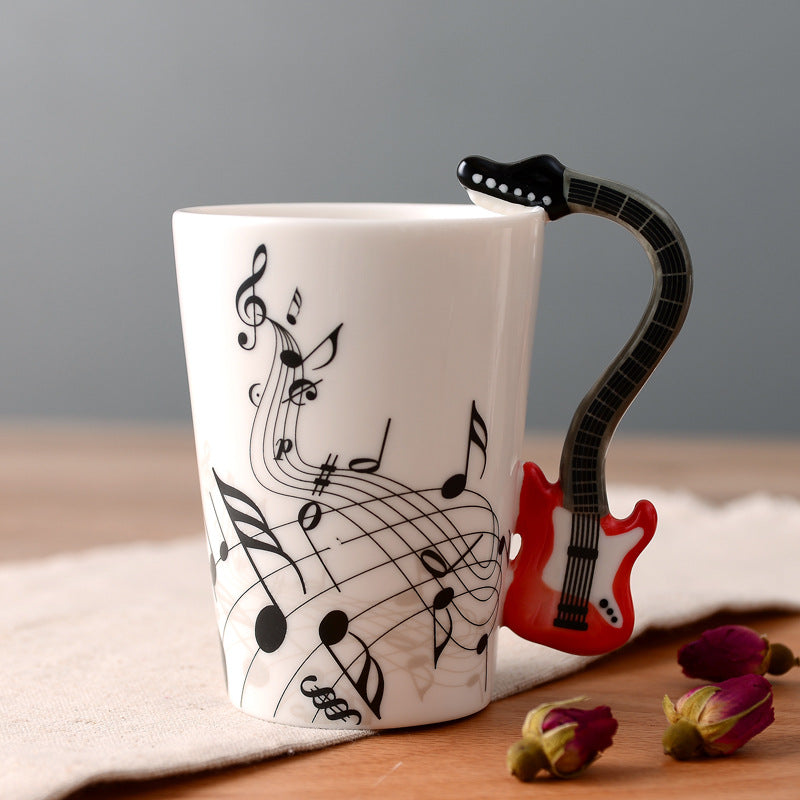 Musical Instruments Mug with Guitar Handle