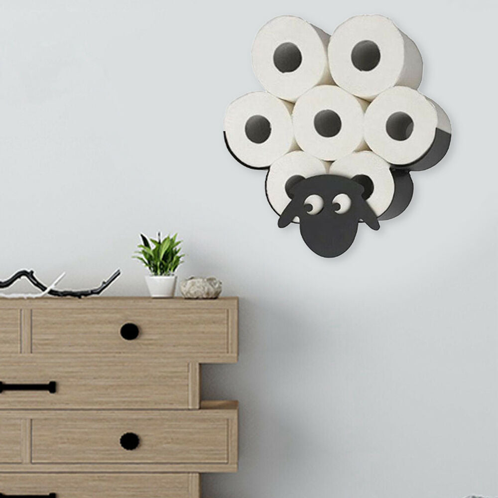 Hanging Sheep Toilet Paper Shelf