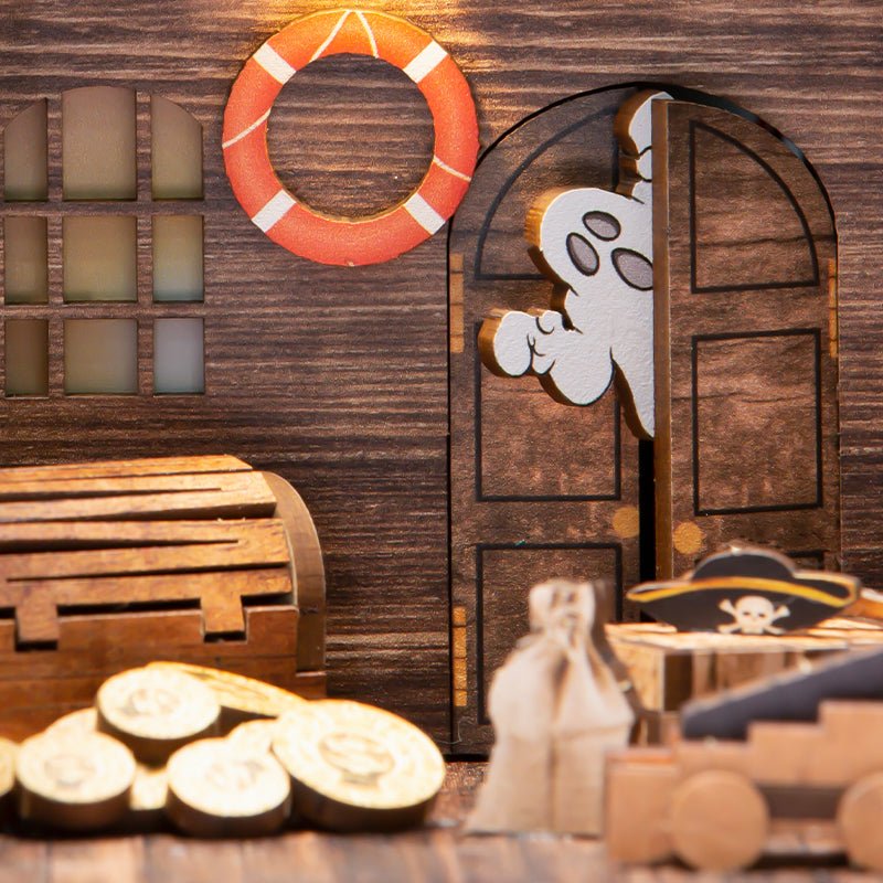 Sea Hunters DIY Book Nook 3D Wooden Puzzle