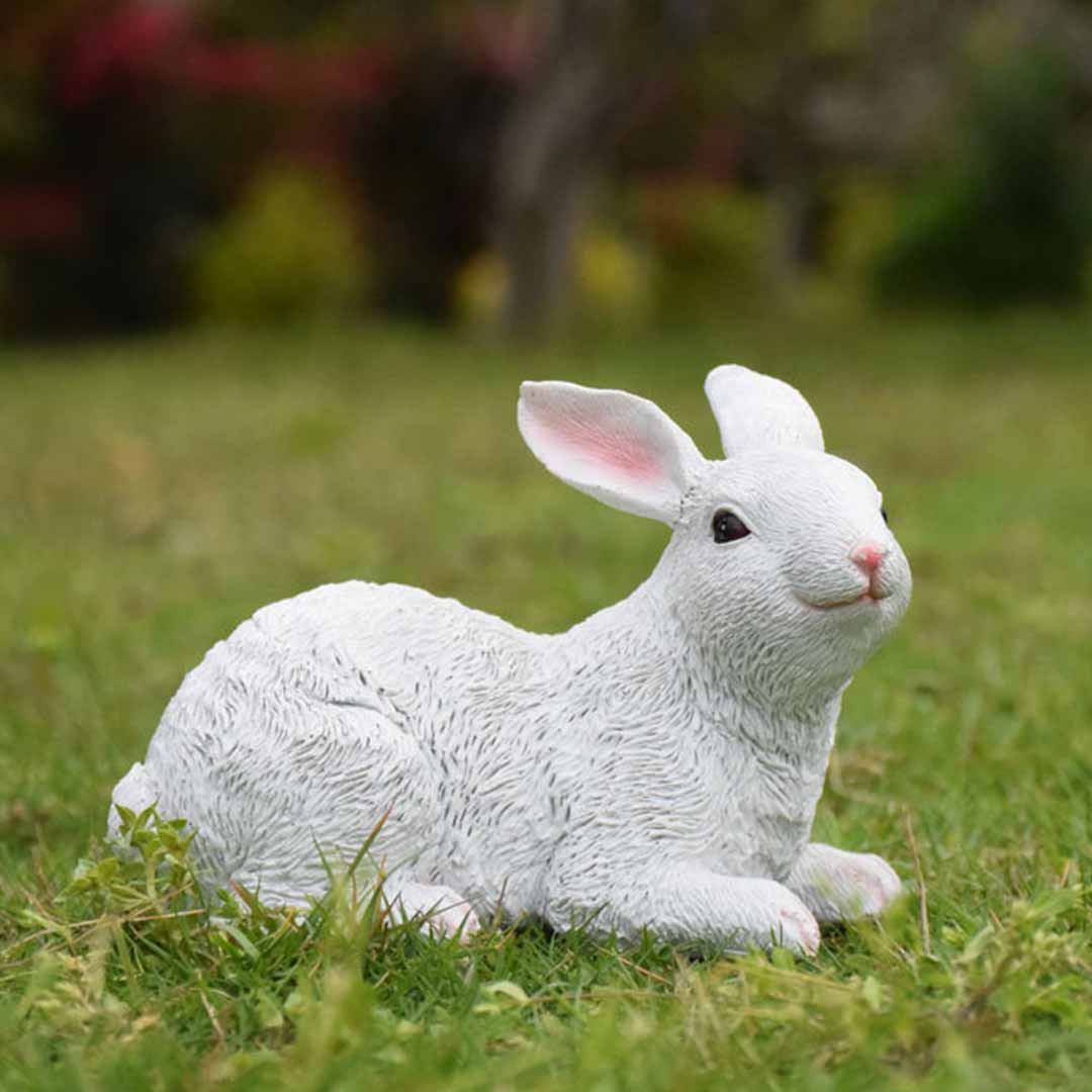 Statue di coniglio in resina da giardino