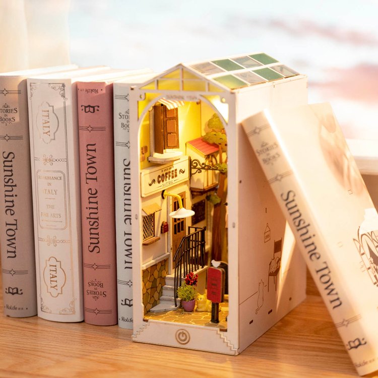Sunshine Town 3D Wooden DIY Book Nook