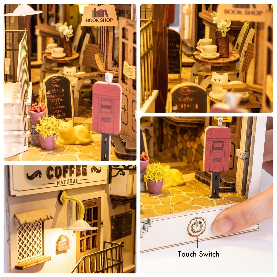 Sunshine Town 3D Wooden DIY Book Nook