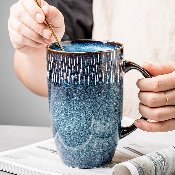 tall skinny, extra large meteor shower mug