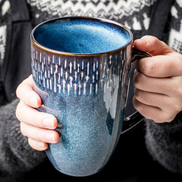 tall skinny, extra large meteor shower mug