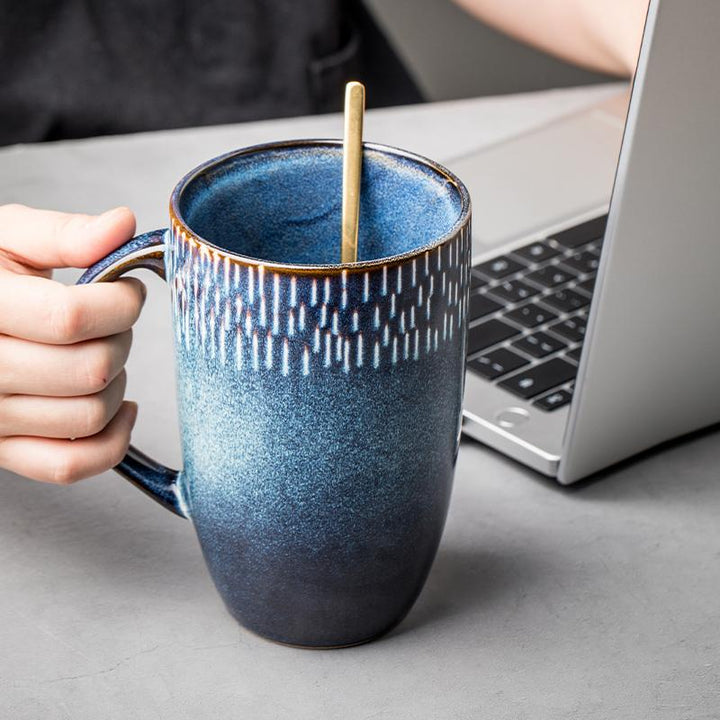 tall skinny, extra large meteor shower mug