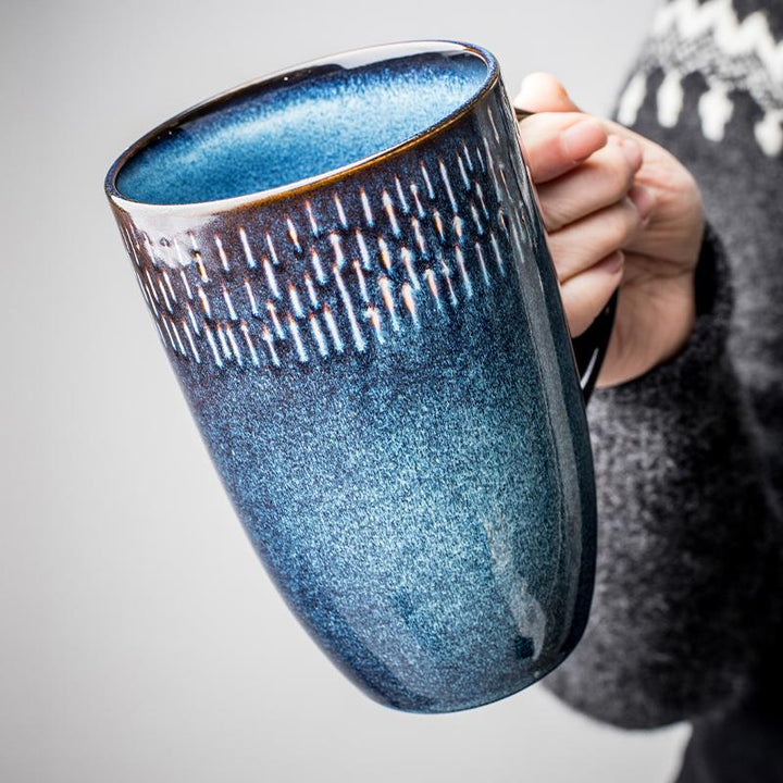 tall skinny, extra large meteor shower mug