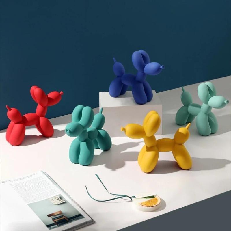Escultura de perro globo