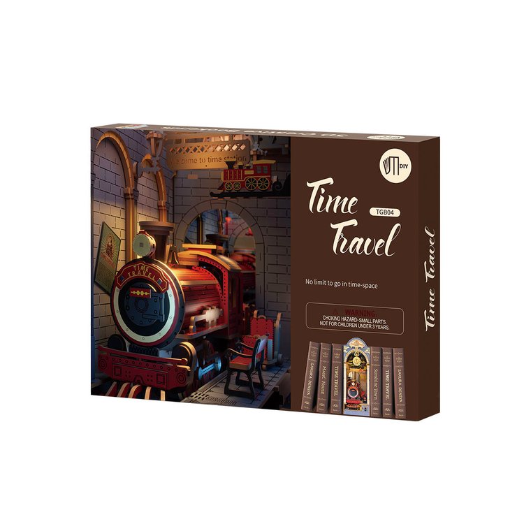 Time Travel 3D Wooden DIY Book Nook