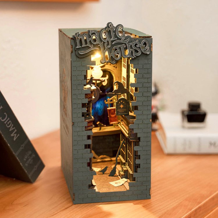 Time Travel 3D Wooden DIY Book Nook