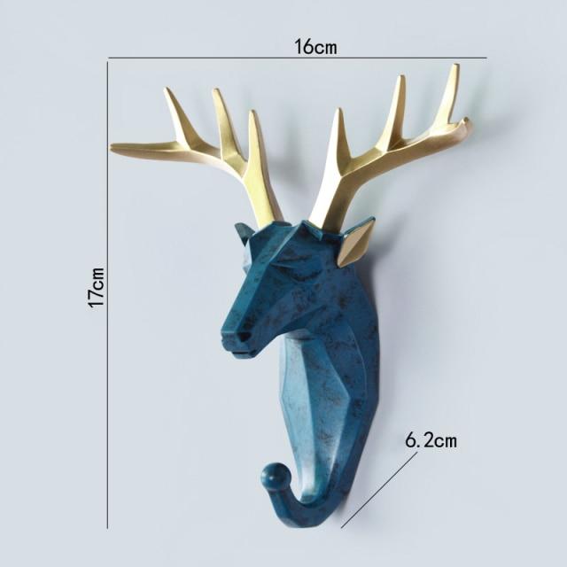 Geometrischer Wandhaken für Wildtiere