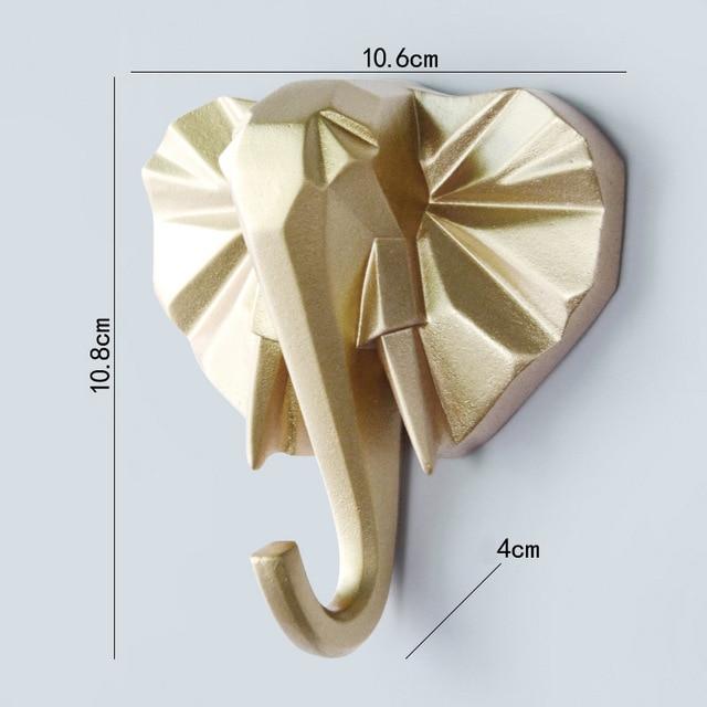 Geometrischer Wandhaken für Wildtiere