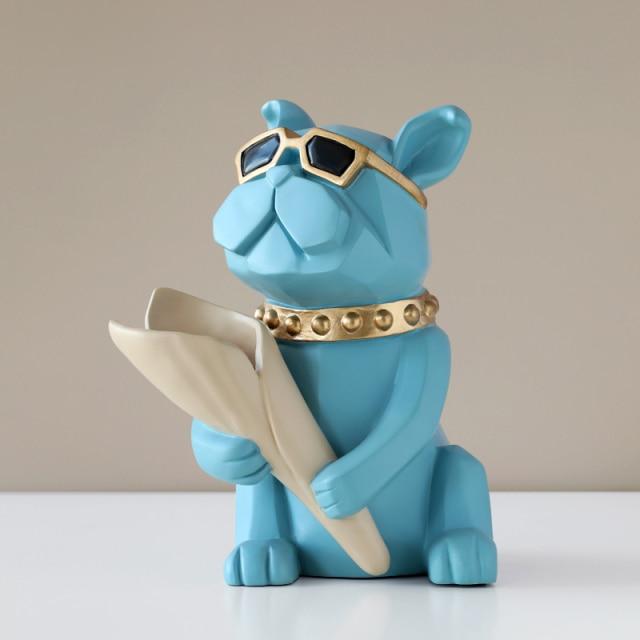 Coole Bulldogge-Statuenvase