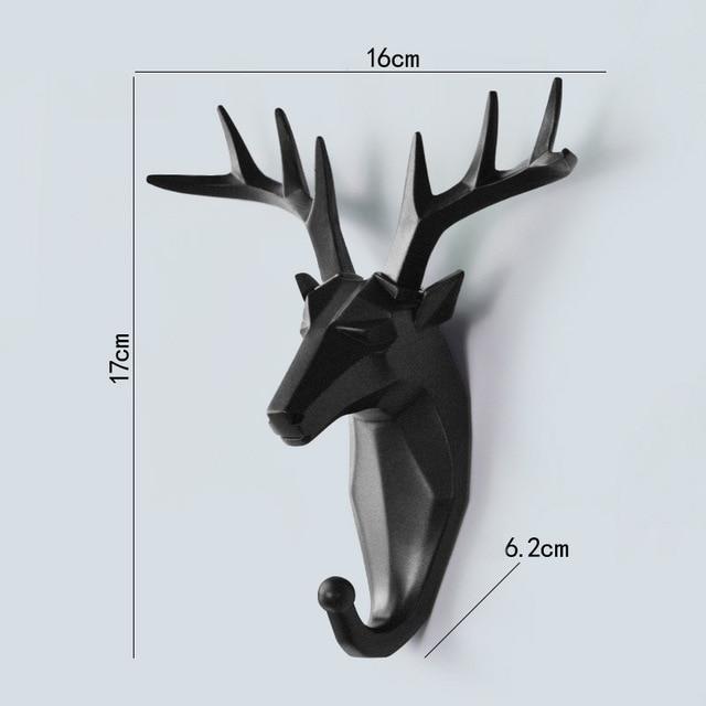 Geometrischer Wandhaken für Wildtiere