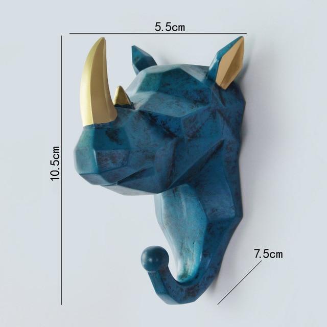 Geometrischer Wandhaken für Wildtiere