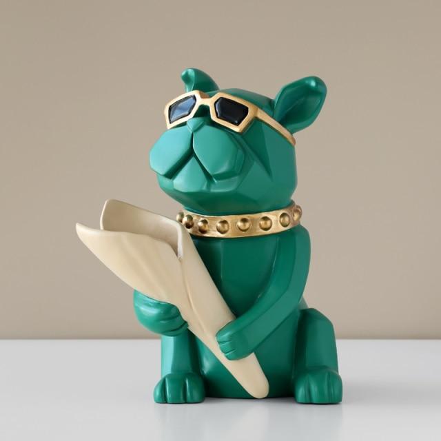 Coole Bulldogge-Statuenvase
