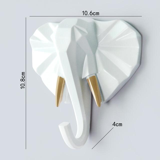 Geometrischer Wandhaken für Wildtiere
