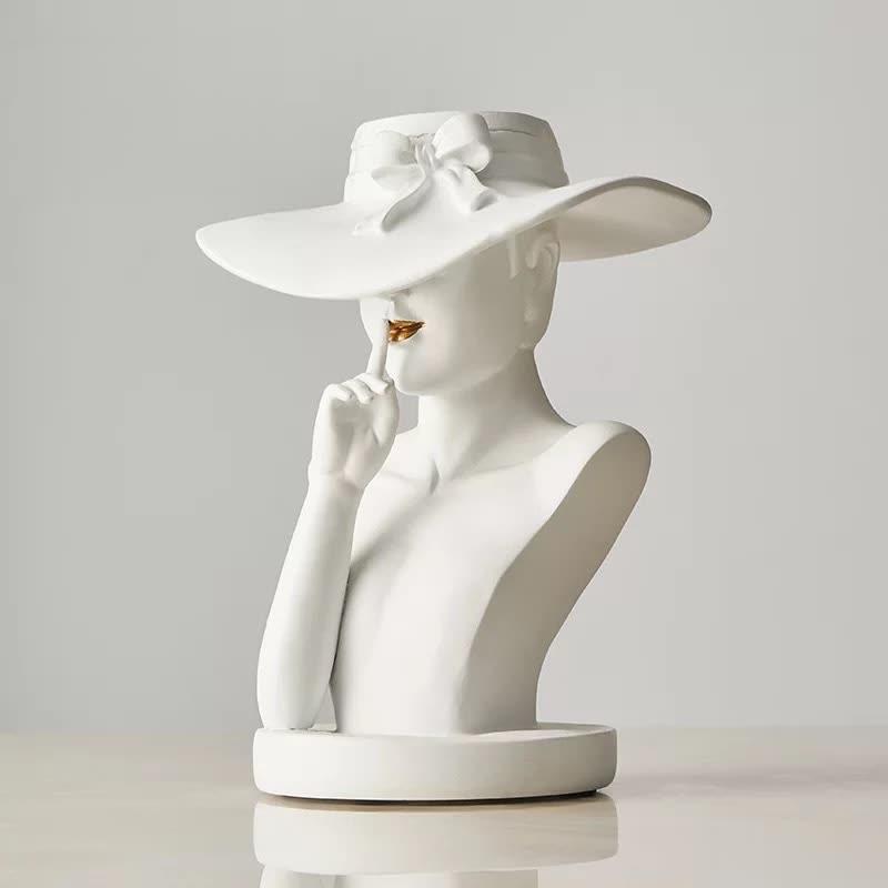 Modern Girl Statue Flower Vase