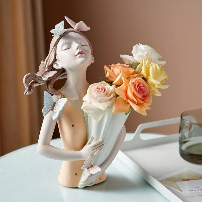 Butterfly Girl Vase