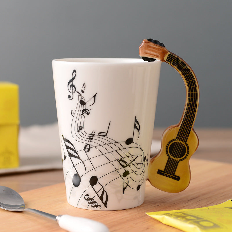 Musical Instruments Mug with Guitar Handle