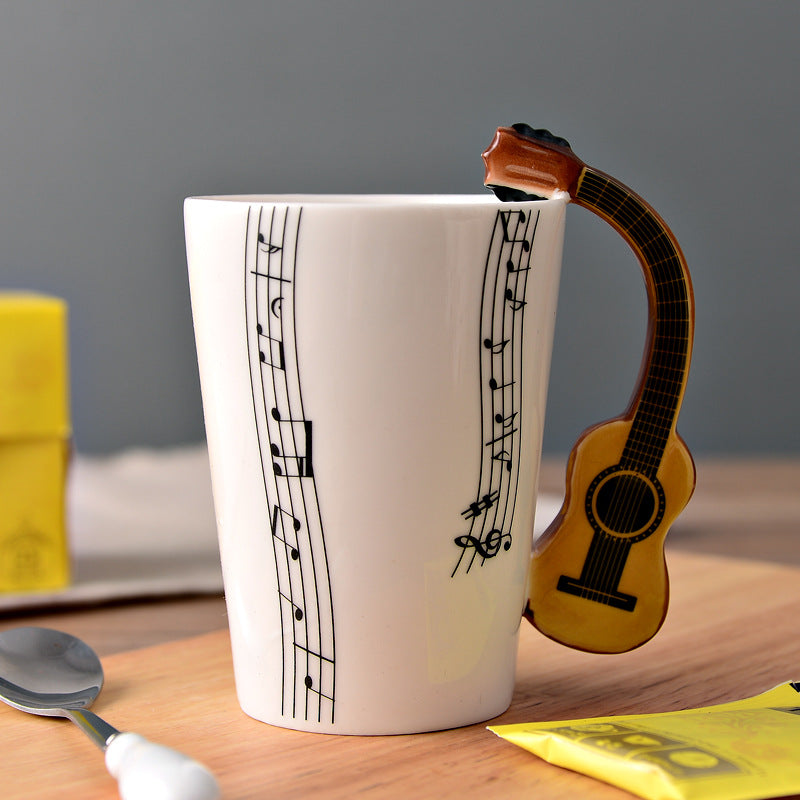 Musical Instruments Mug with Guitar Handle