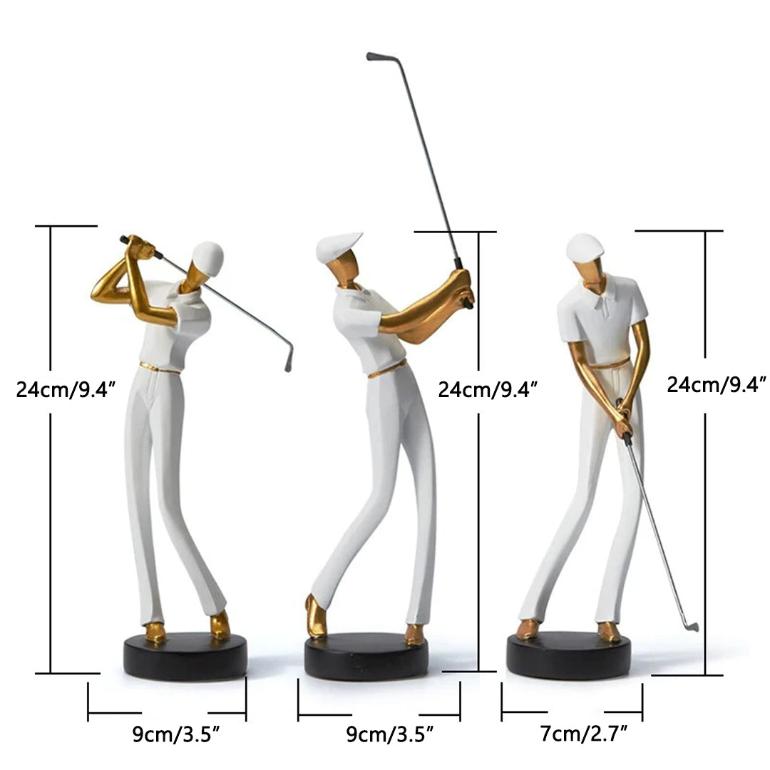 Figurine moderne del giocatore di golf