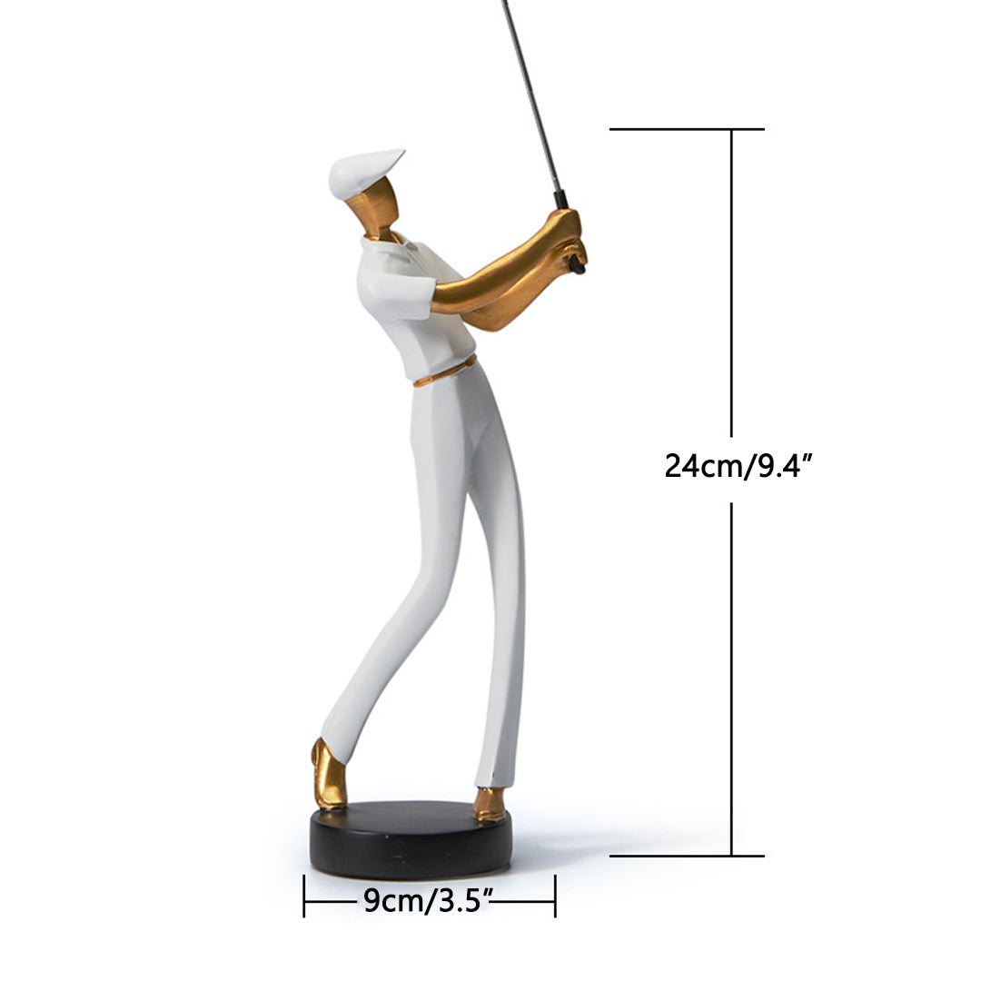 Figuras modernas de golfistas