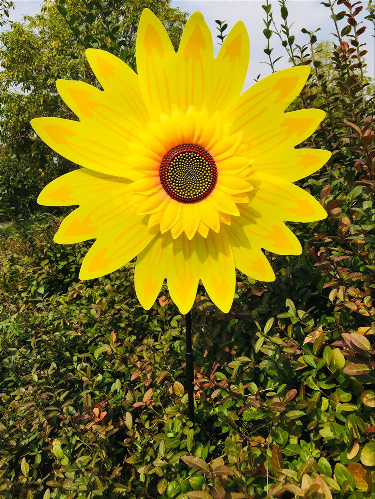 Sonnenblumen-Windmühle