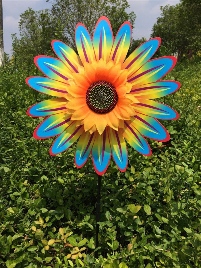Sonnenblumen-Windmühle